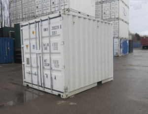 10Ft X 8Ft Shipping Container (One Trip) – White