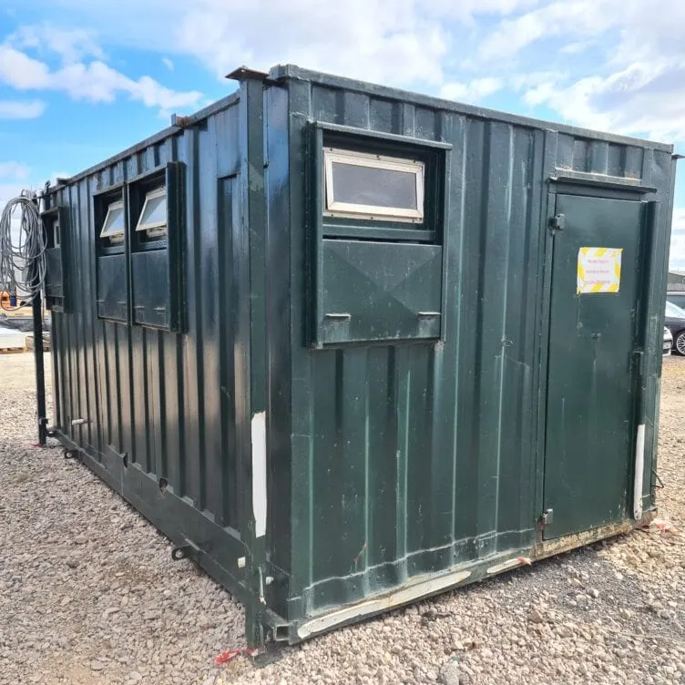 12Ft x 7Ft 6in Steel Mobile Anti-Vandal Office Cabin