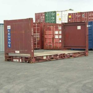 40Ft X 8Ft Used Flat Rack Shipping Container