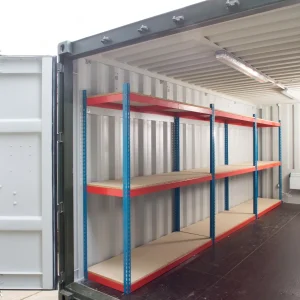 Buy adjustable heavy-duty three tier racking for rear of containers